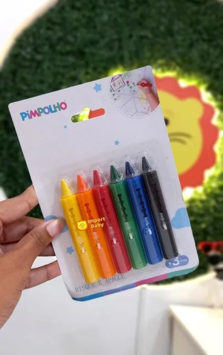 Brinquedo Giz Risque e Apague para Banho - Pimpolho