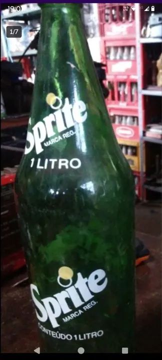garrafa antiga coleção sprite 1 litro - Foto 2