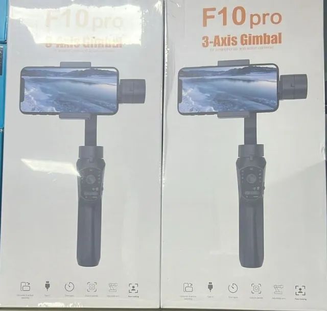 Bastão Estabilizador Digital Gimbal 3 Eixos F10 + Tripé