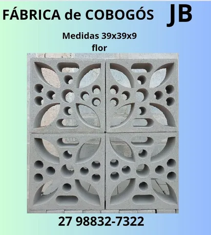 Fábrica de cobogó e piso grama