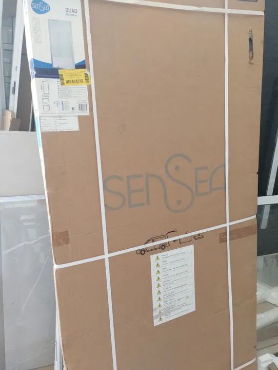 Box para banheiro pivotante 90x190 sensea - Foto 3