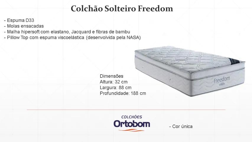 Colchão Solteiro Freedom - Foto 3