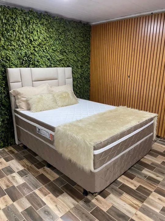 Cama Box Base + Colchão D33 c/ Eps 138x188 Pronta Entrega 