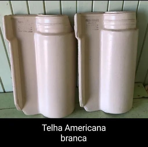 Telhas americanas de barro branco ou mescladas hidrofugadas