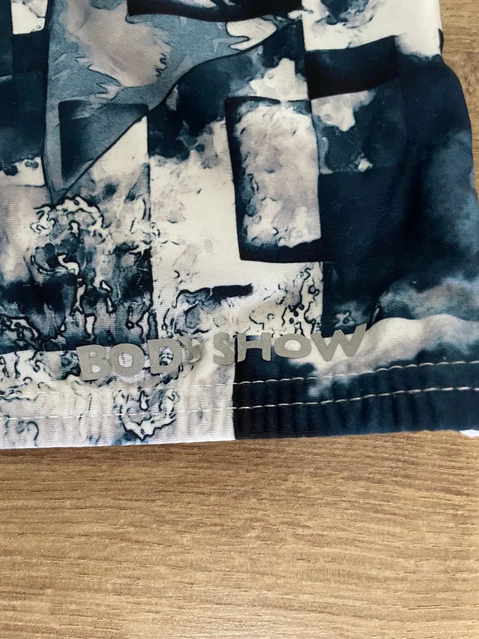 Sunga praia masculina tam P / M branco e azul da Body Show - Foto 3