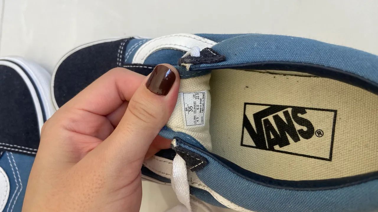 Tênis vans old school azul Calçados Parque Iracema, Fortaleza