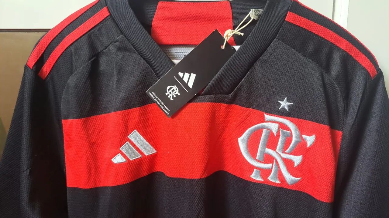 Camisa do Flamengo Adidas - Nova com Etiqueta - Foto 3