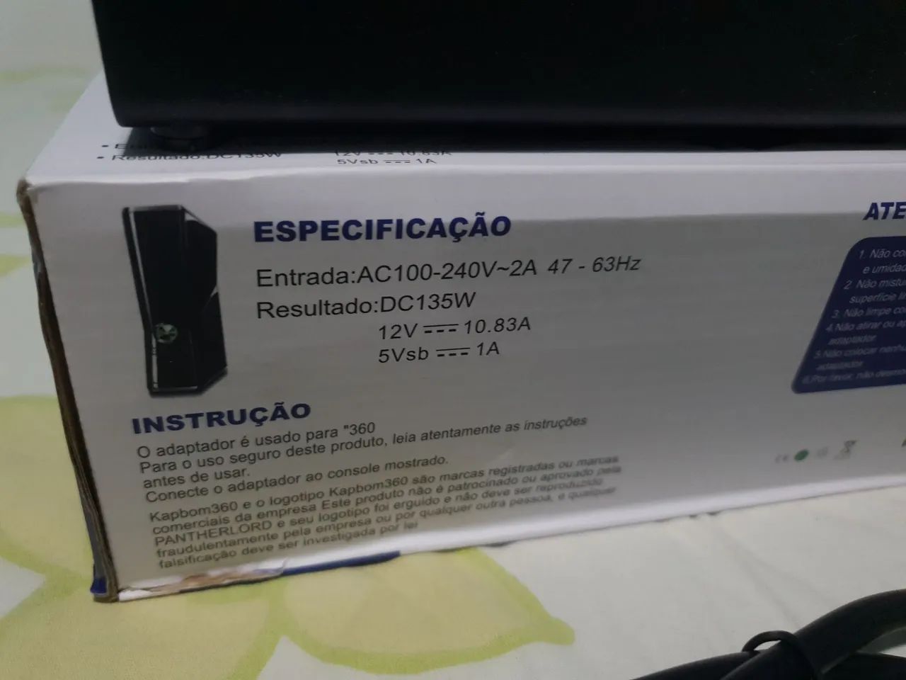 Fonte xbox 360 slim 2 pinos - Foto 2