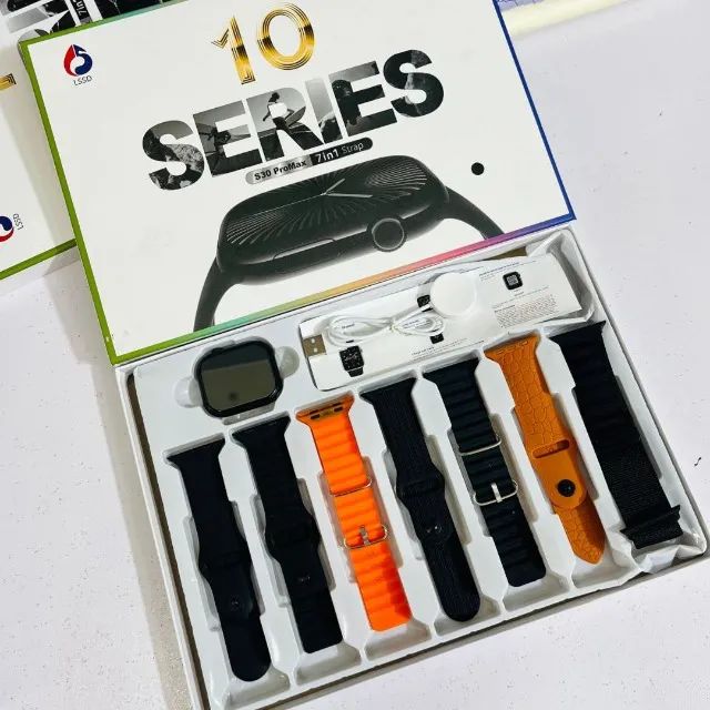 Smartwatch S30 Pro Max 7 em1 Série 10 Tela Infinita Chamadas Bluetooth Esportes Controle d - Foto 2