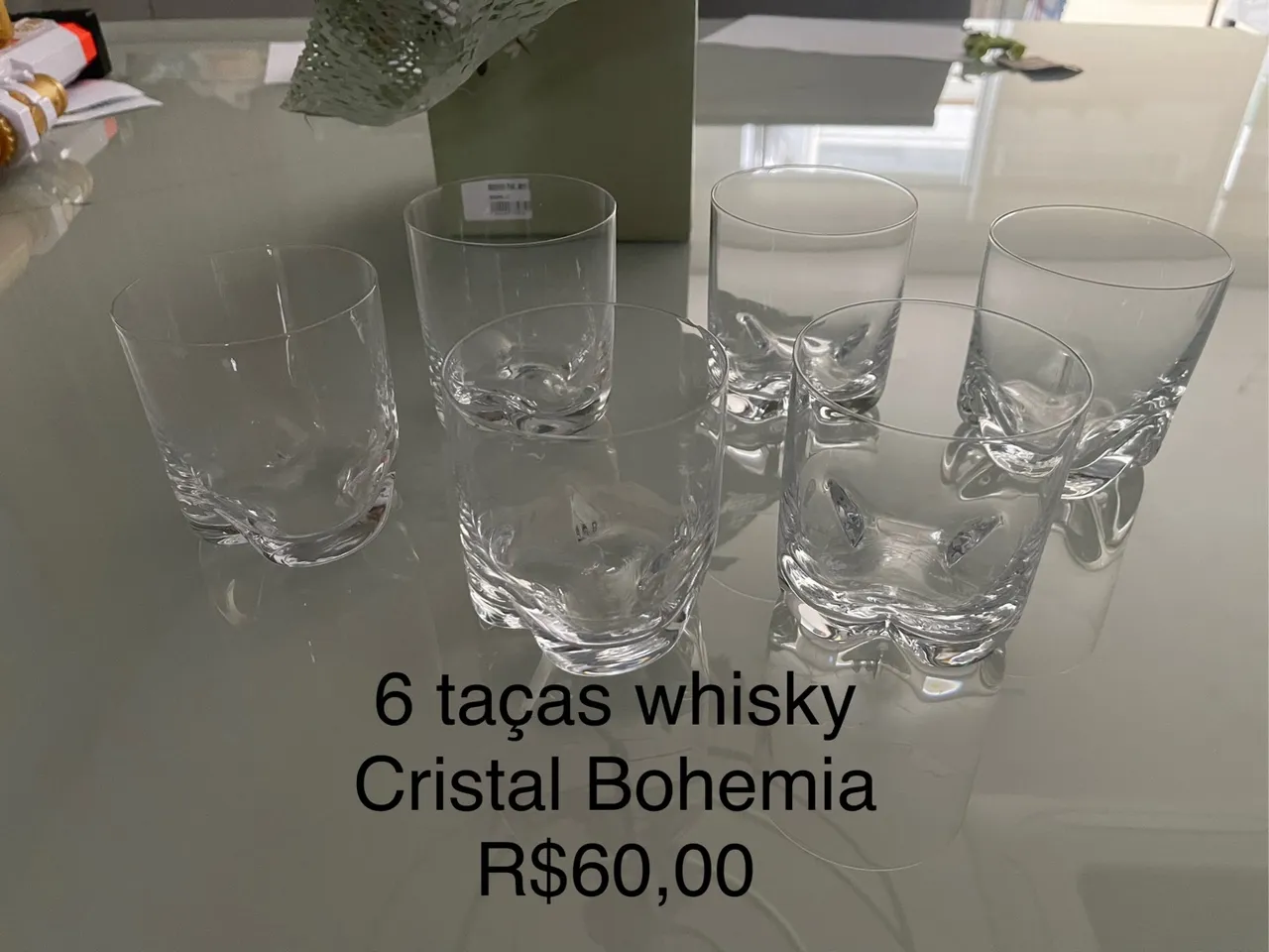 Conjunto 6 Taças Whisky Cristal Bohemia