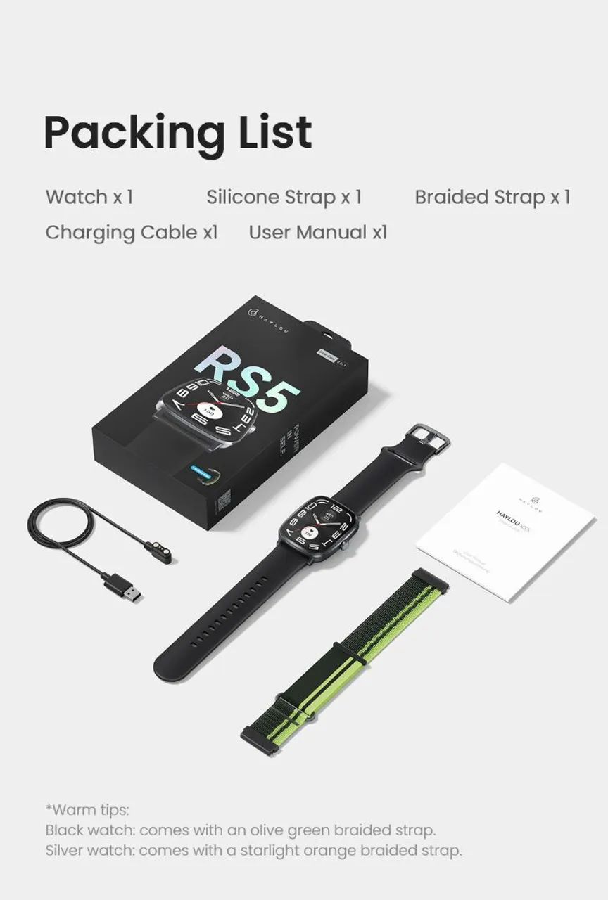 Haylou Watch Rs5 LACRADO C/ 2 PULSEIRAS  - Foto 5