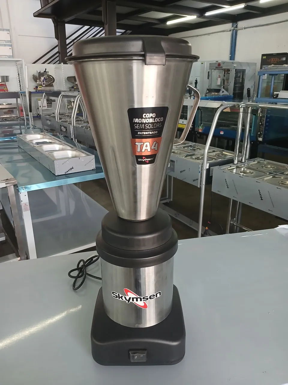 Liquidificador Industrial 4 L Inox Alta Rotação 4 Litros