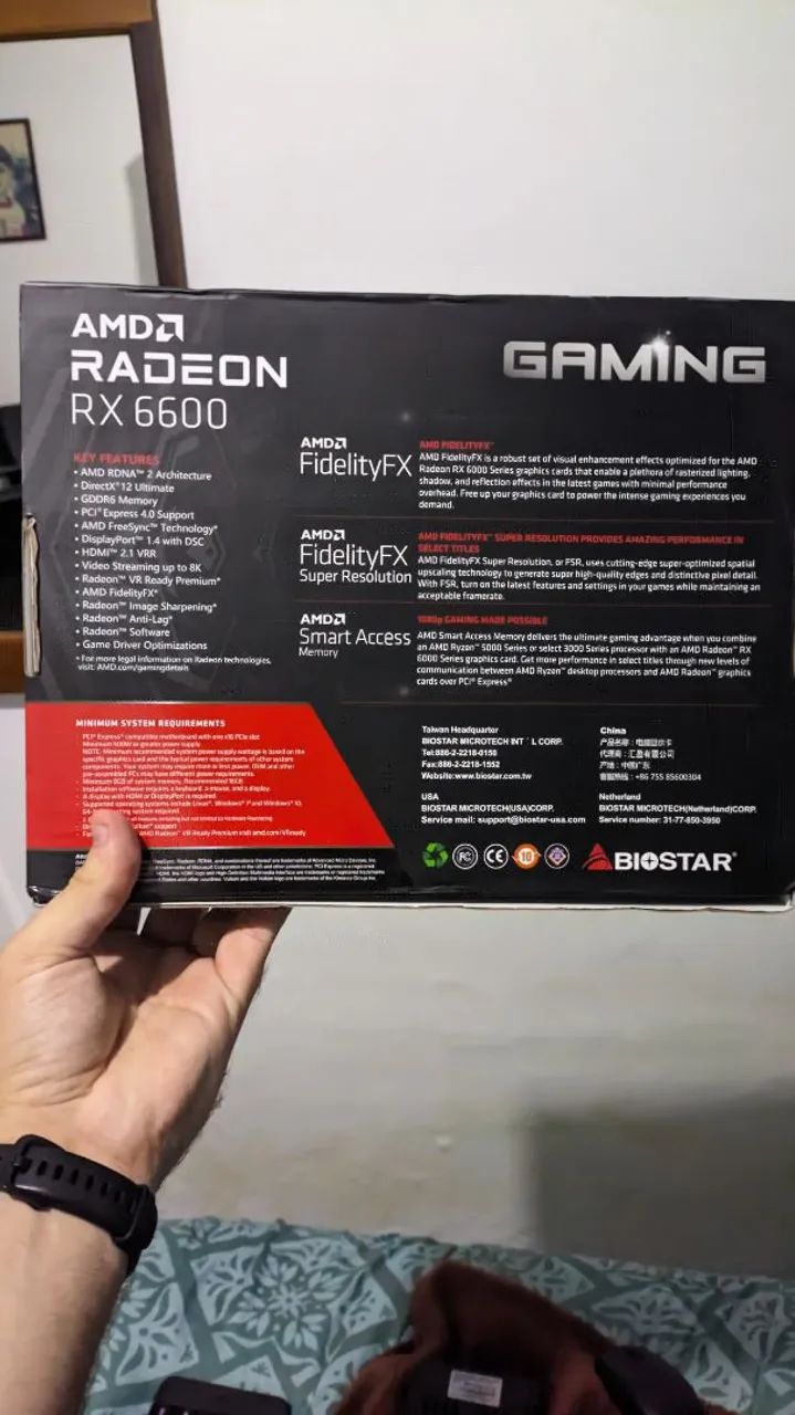Placa de Vídeo AMD RX 6600 - 8GB GDDR6 - Excelente Estado! - Foto 5