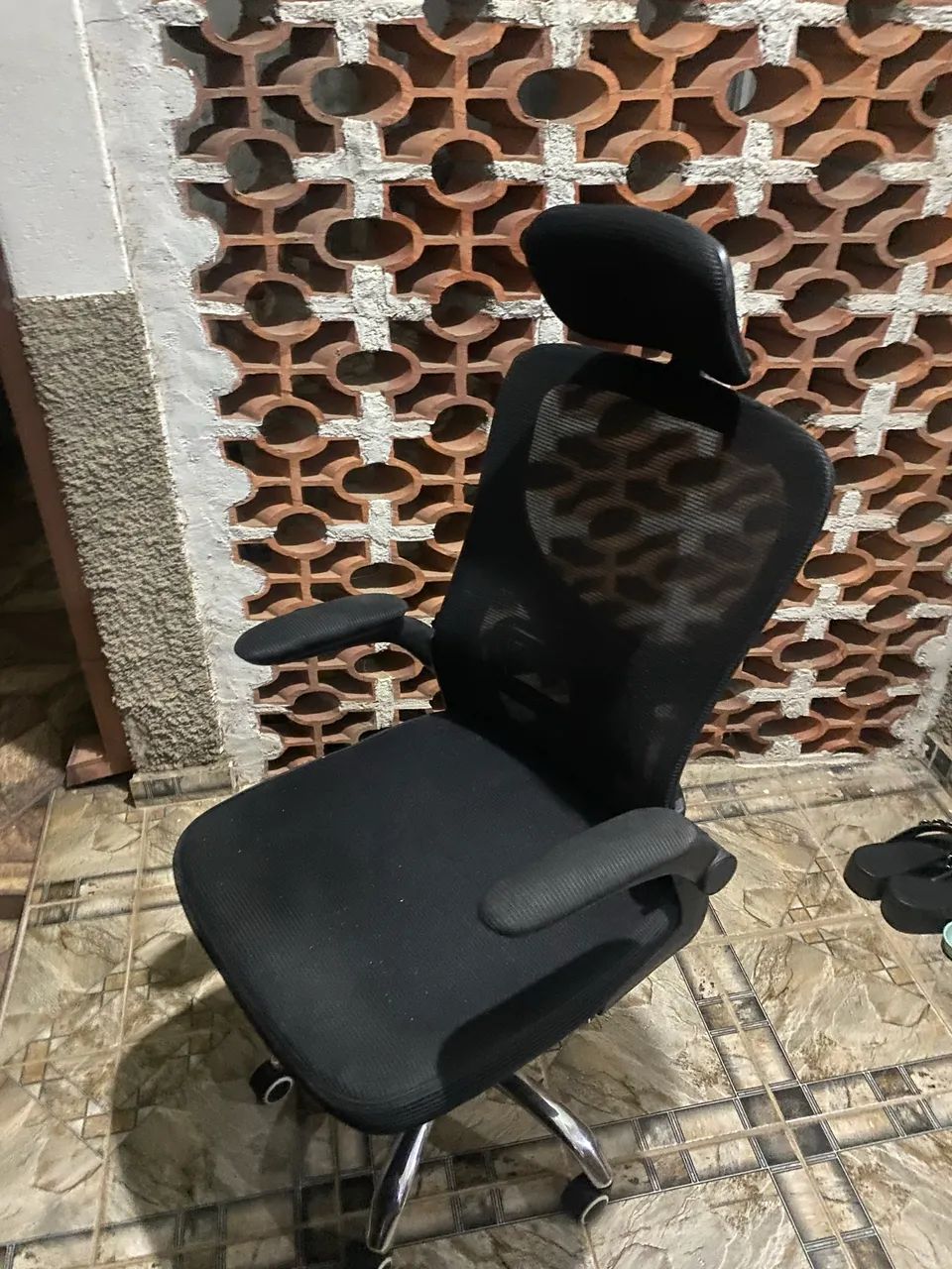 Cadeira De Escritório Mesh Giratória Presidente Ergonômica