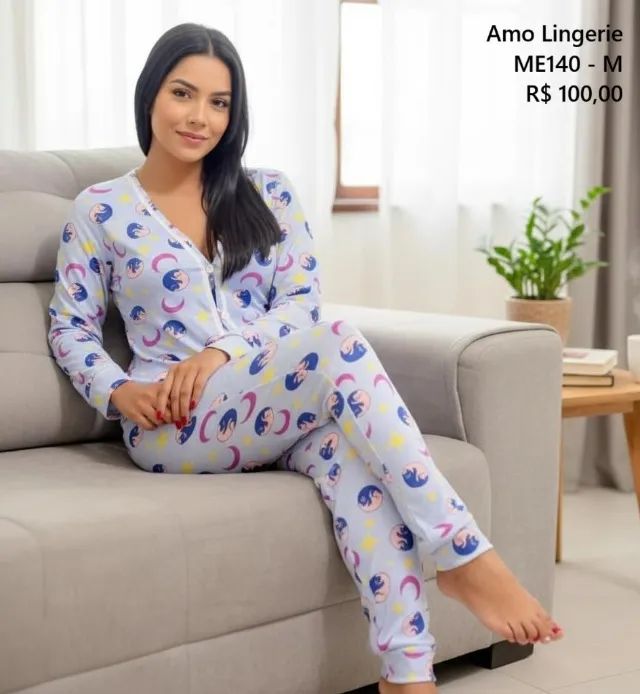 Pijama americano longo - Foto 2