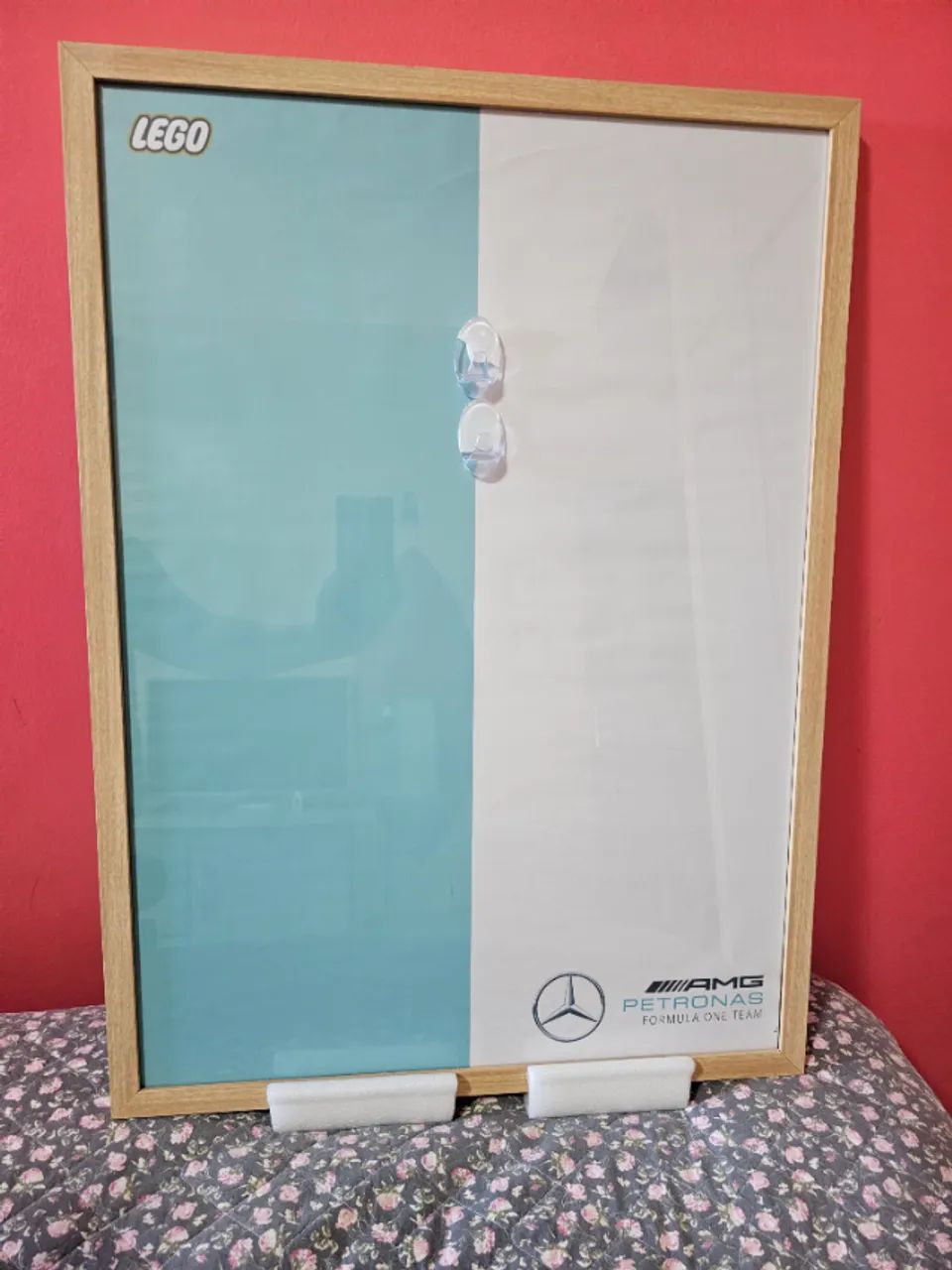  Quadro Decorativo com Carro W14 Montado em Blocos de Montar - Edição Estilo LEGO F1 - Foto 2