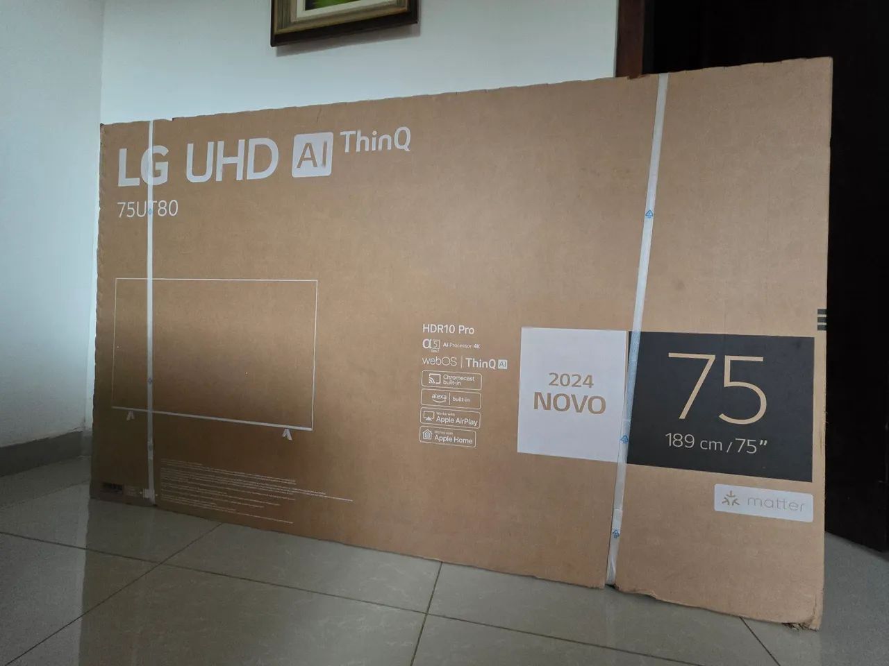 Smart tv LG 75 polegadas 4K  nova zero lacrada 