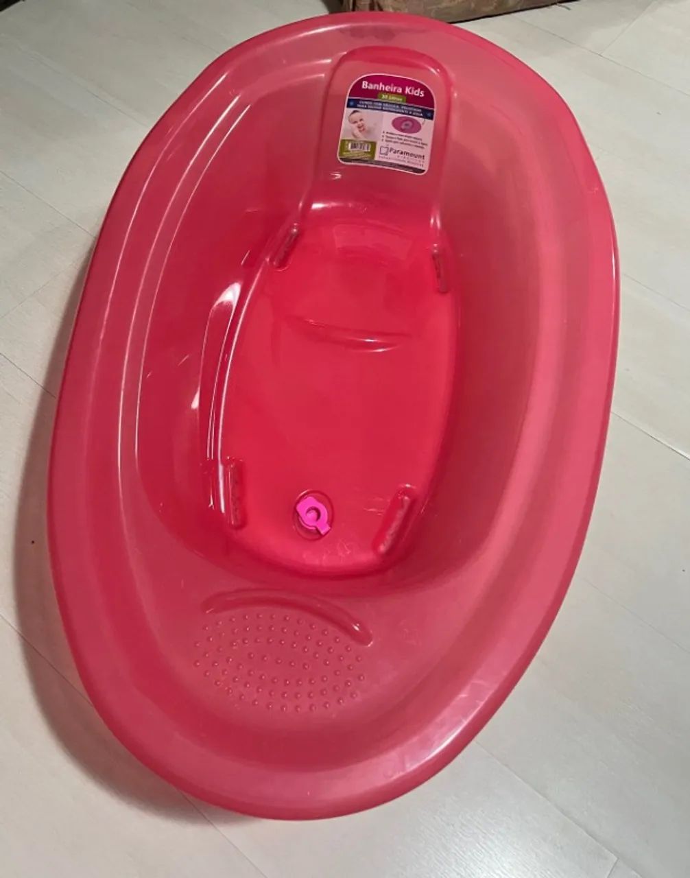 Banheira Kids Bebê Rosa Prática 30 Litros 558 Paramount