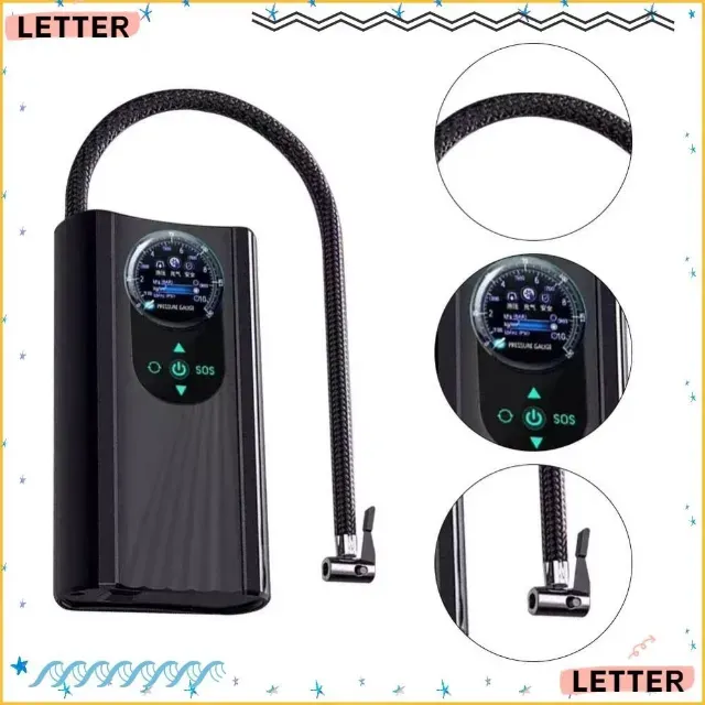 Mini Compressor de Ar Portátil 12V - Inflador Rápido para Carros e Bicicletas