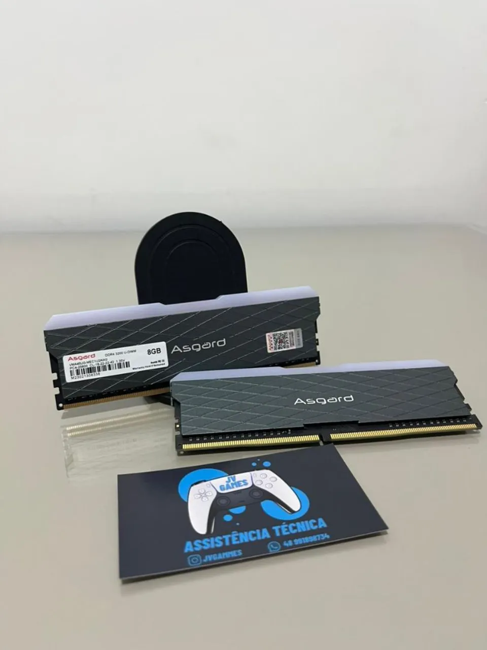 Par Memória RAM Asgard 2x 8GB DDR4 rgb - Nova