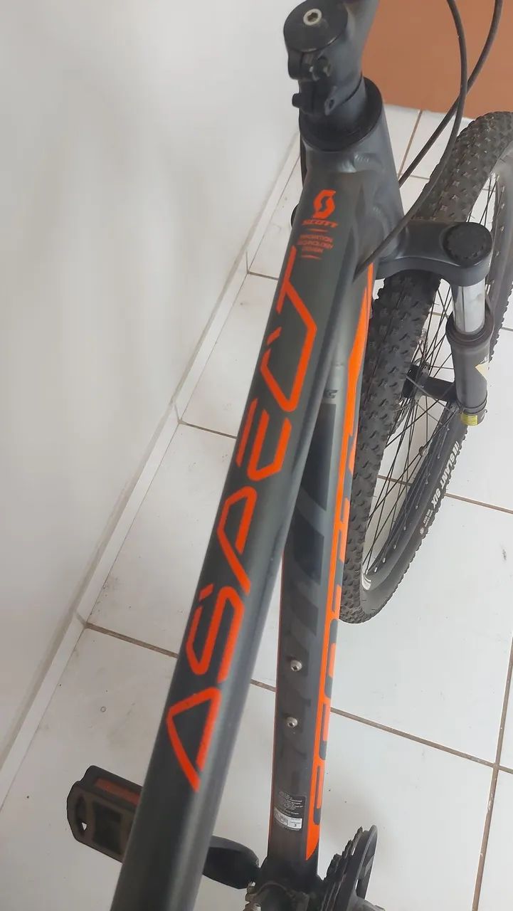 Bike Scott Aspect 970 Aro 29 - Preto e laranja - Foto 3