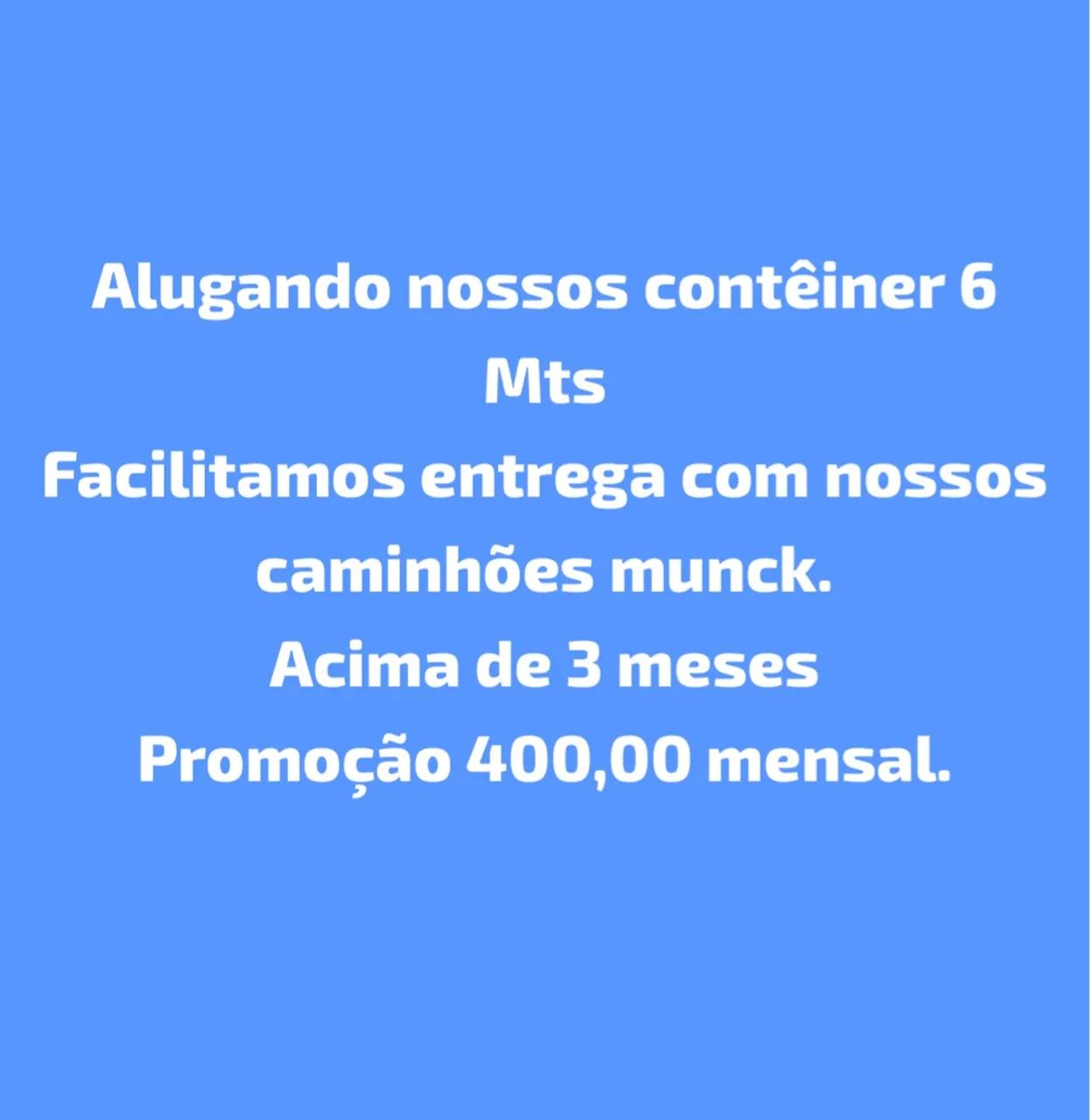 Conteiner 6 Mts almoxarifado-Alugar 