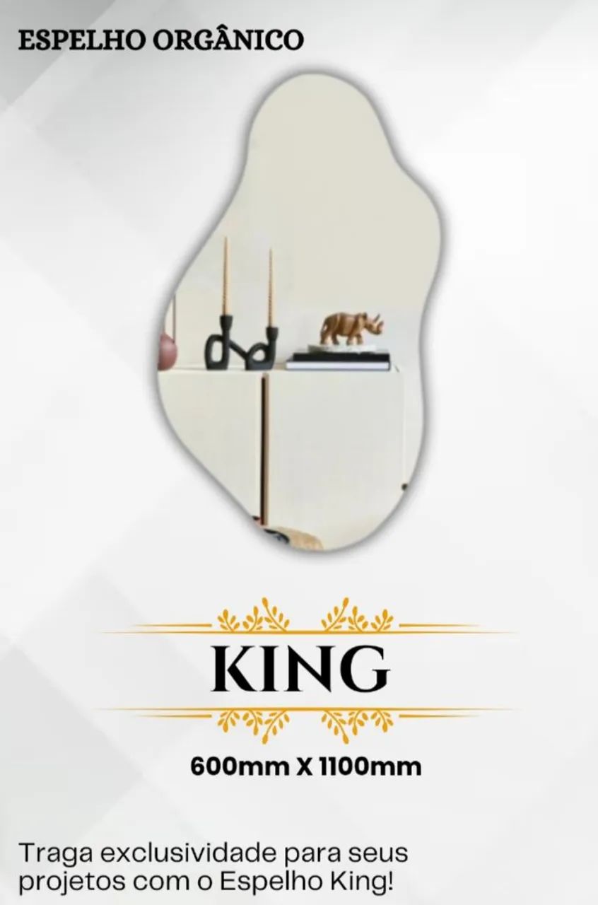 Espelho Decorativo orgânico - Moderno e Elegante - Foto 2