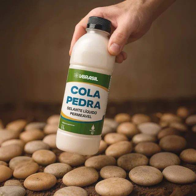 Cola Pedra Fixador de Pedras para Jardim [1 Litro] - Foto 3
