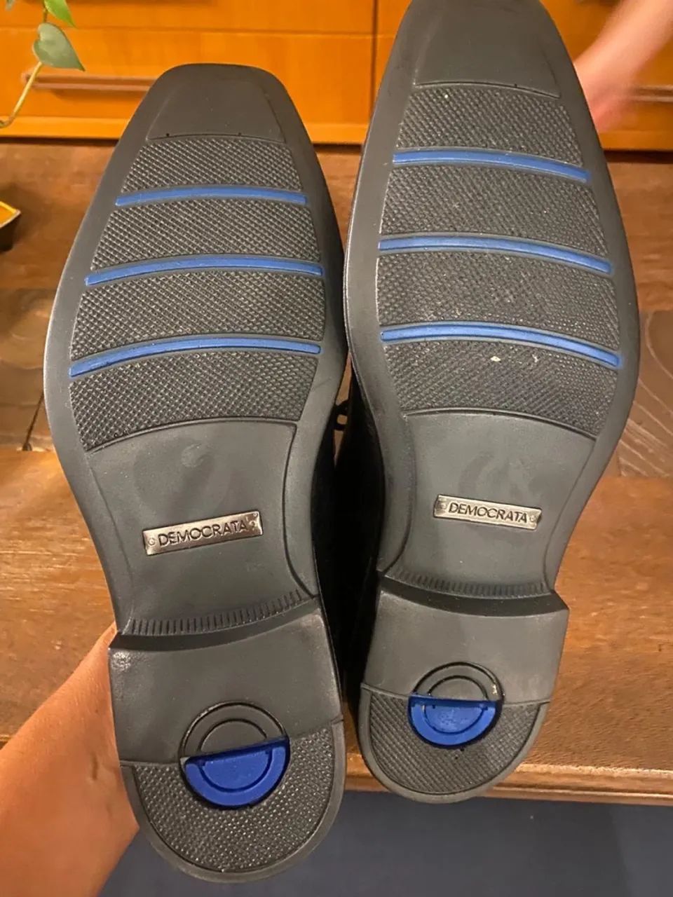 Sapato social da marca democrata em couro preto tamanho 37 - Foto 6