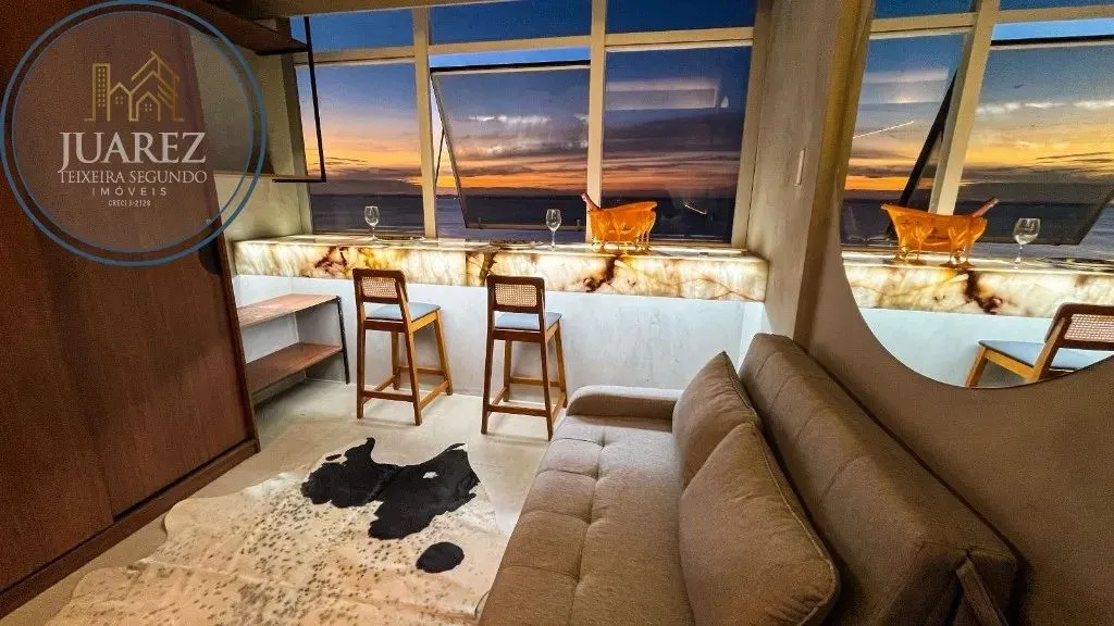 STUDIO A VENDA NO SOL VITÓRIA MARINA, MOBILIADO E VISTA MAR!