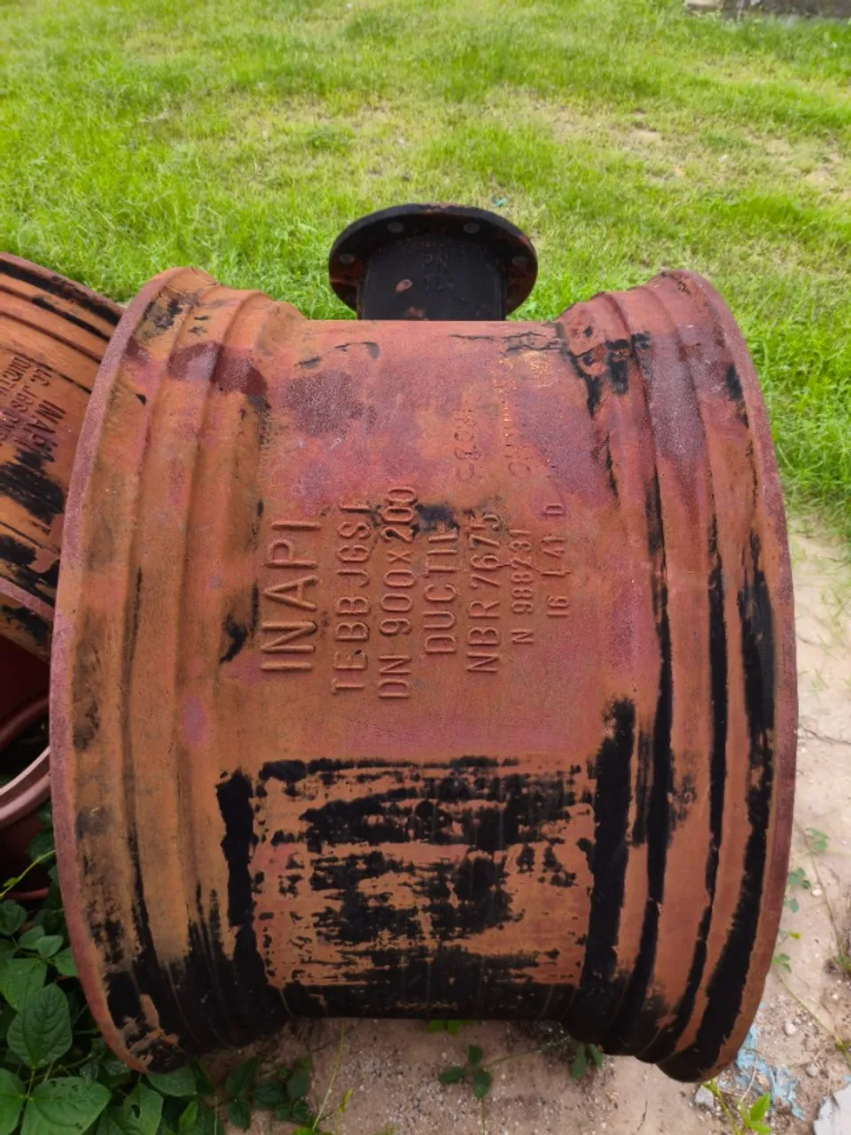 TE ferro fundido JE DN 900mm x 200mm PN10