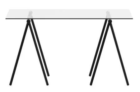 Mesa de Vidro com Estrutura em Aço Preto - Foto 2