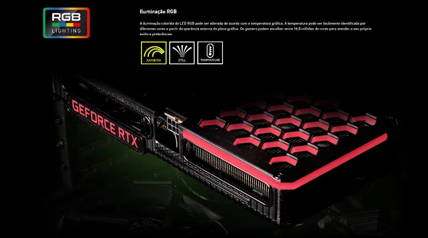 RTX 3060 Ti 8GB RGB - RTX 3060Ti - Desempenho Gamer e Ray Tracing Placa de Vídeo - Foto 3