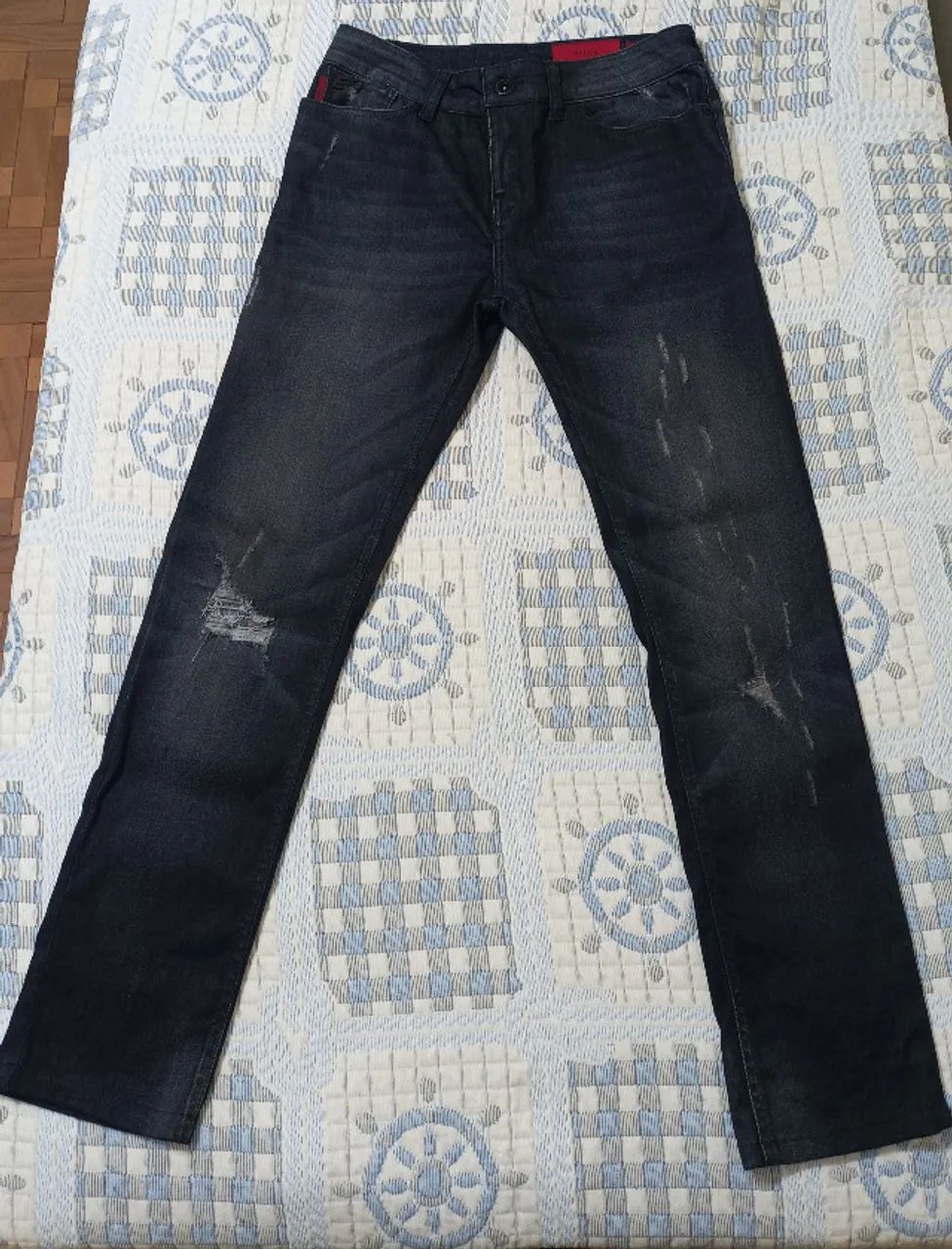 Calça Jeans Slim Raw Elastic Ellus - Nova Original - Desapego - Foto 4
