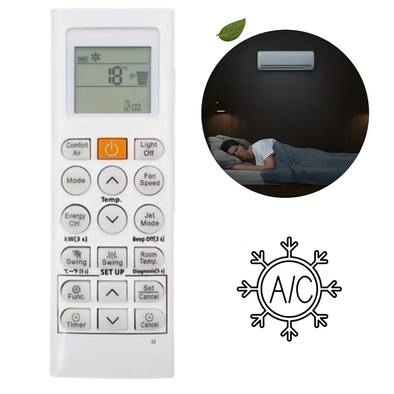 Controle de ar condicionado LG Inverter