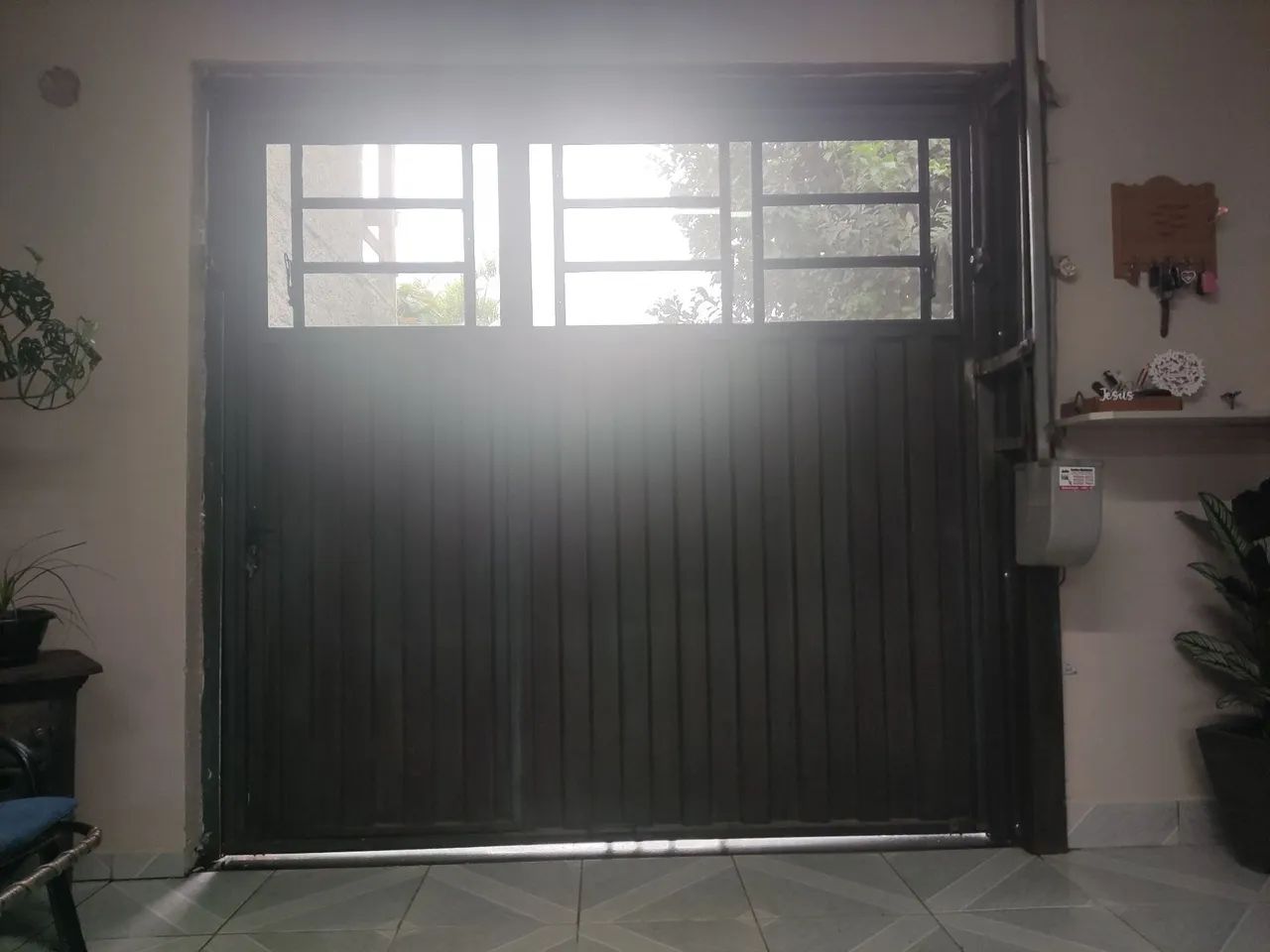 Portão de contra peso de ferro, para garagem  - Foto 2