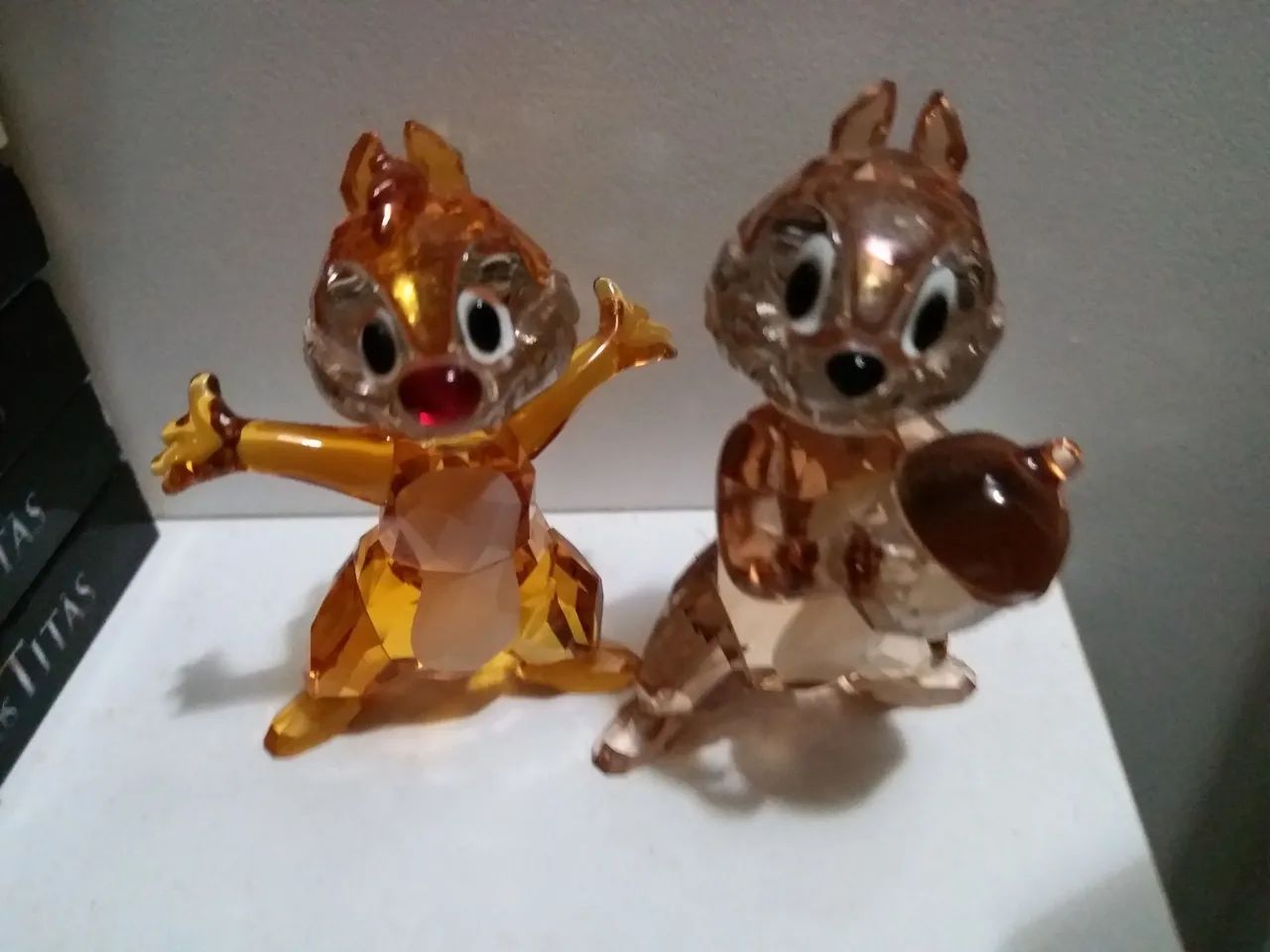  Esquilos tico e teco em Swarowisk original