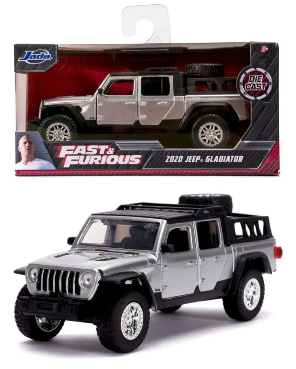 Miniatura Jeep Gladiator Velozes E Furiosos Fast & Furious Die Cast Metal Jada 1:32