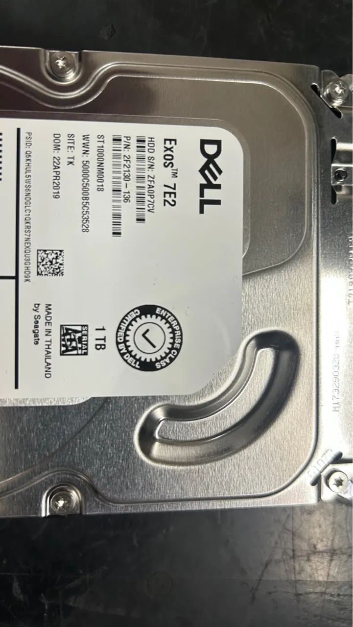 HD servidor Dell Exos 7E2 1TB - SATA 6Gbps - Foto 3