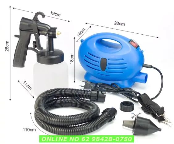 Pistola Pintura Pulverizadora Compressor De Tinta 650w 800ml - Foto 3