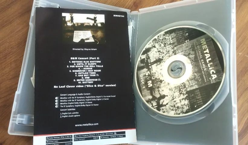 DVD Metallica S&M - Duplo - Foto 3