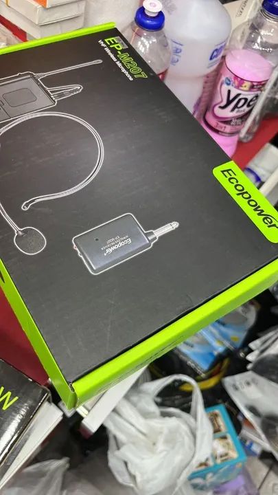 Microfone Sem Fio de Lapela Ecopower EP-M207