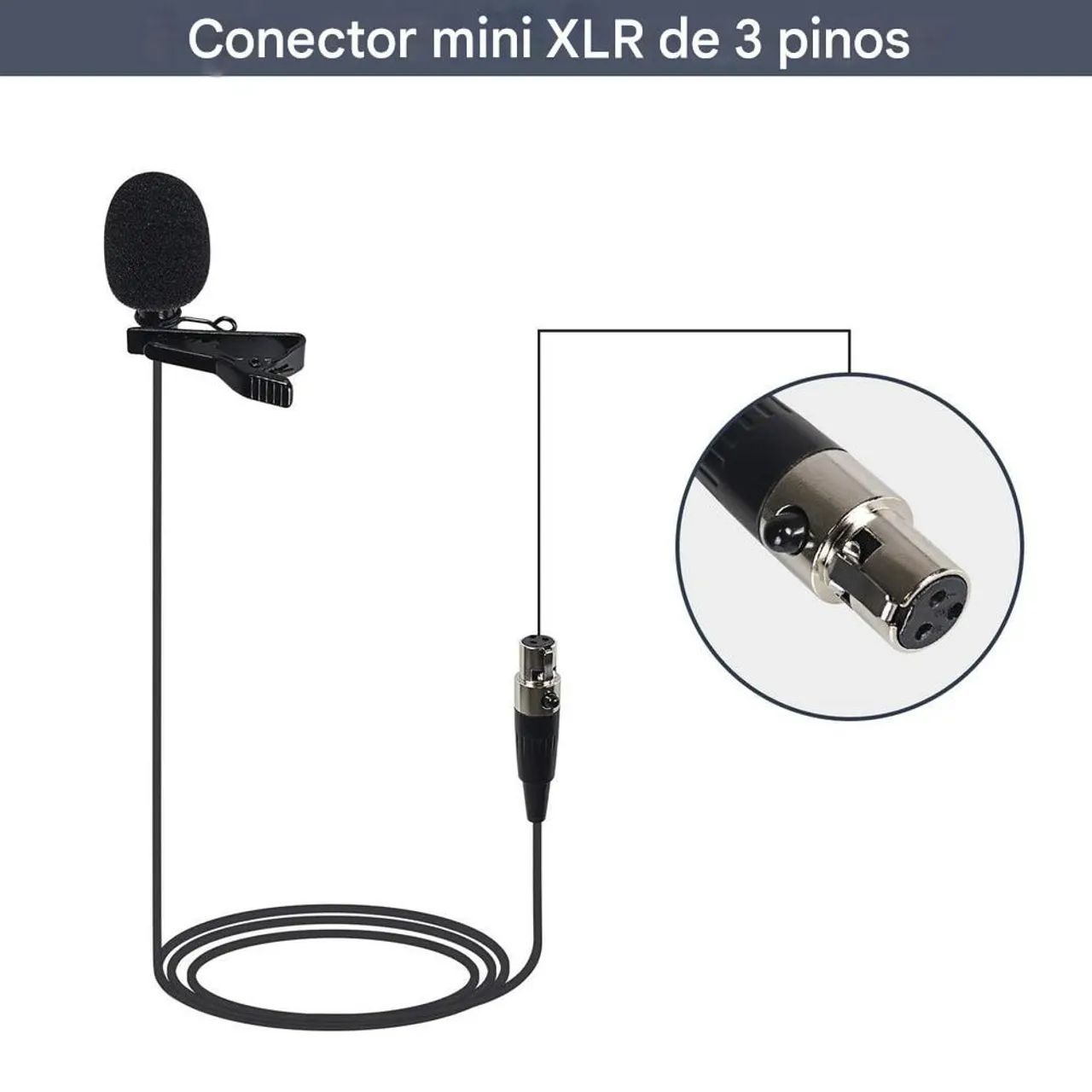 Kit 2 Microfones Lapela Original Phenyx Pro - Conector TA3F Mini XLR 3 Pinos  - Foto 3