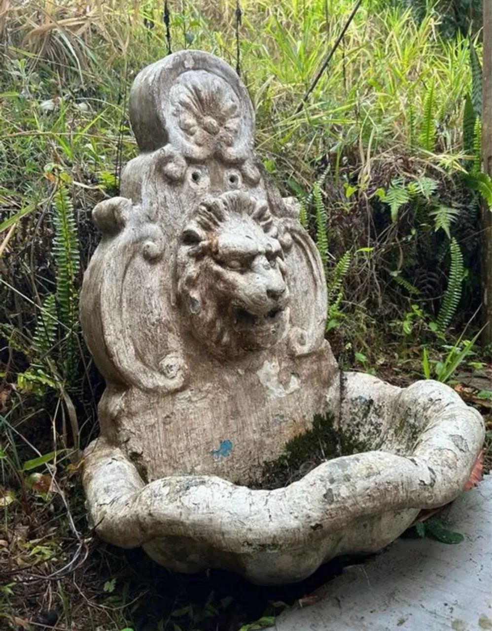 Grande fonte Cabeça de Leão em concreto - Foto 4