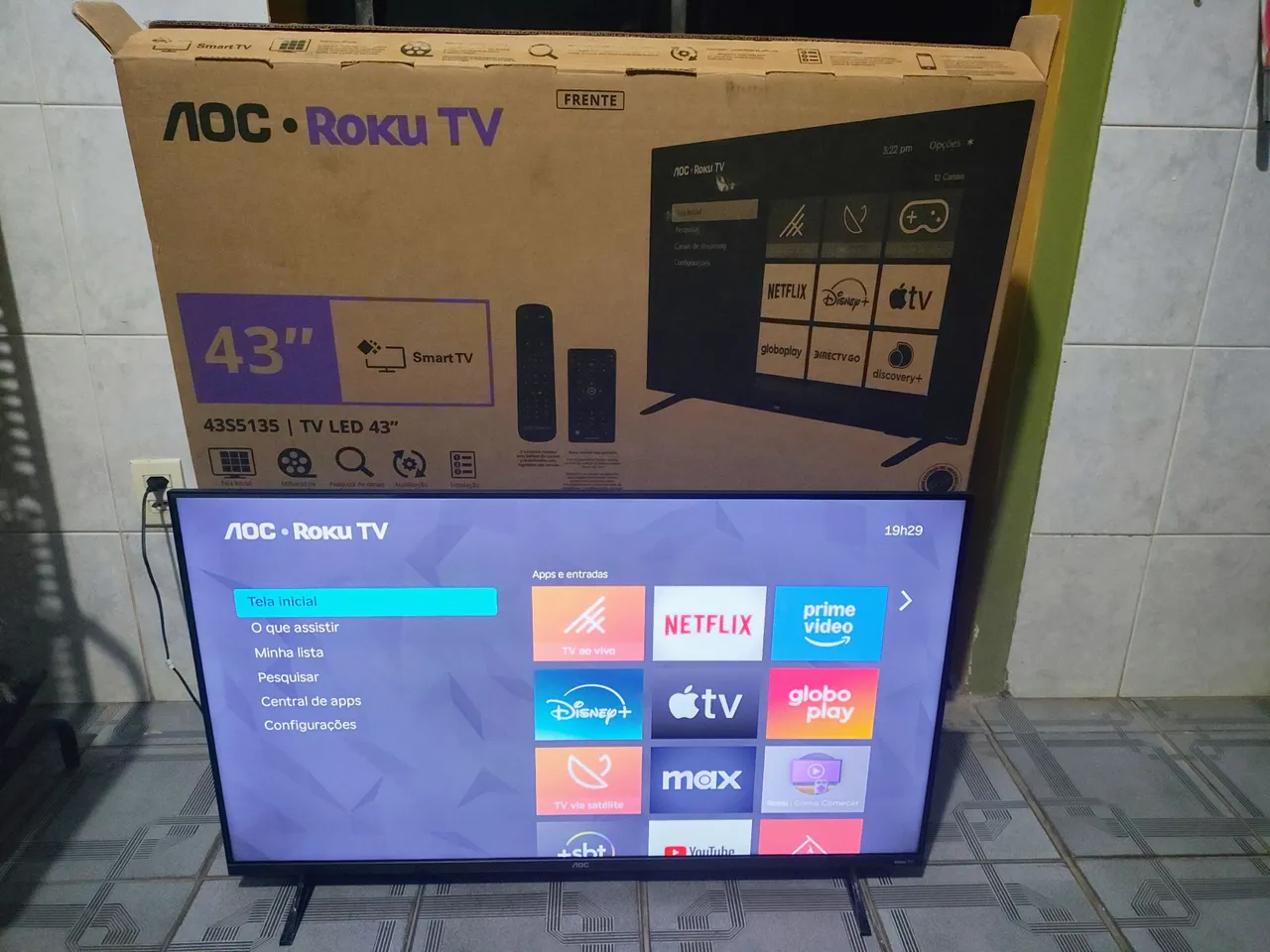 TV AOC 43 polegadas Smart TV LED 43S5135
