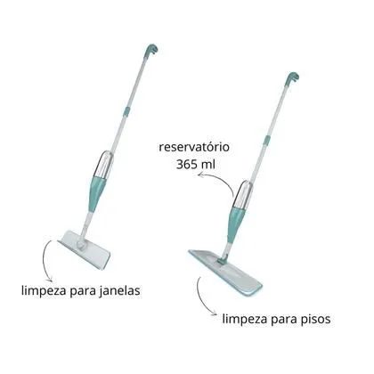 MOP Spray Rodo Esfregão Com Reservatório Rodo Mágico Limpa Seca - Foto 2
