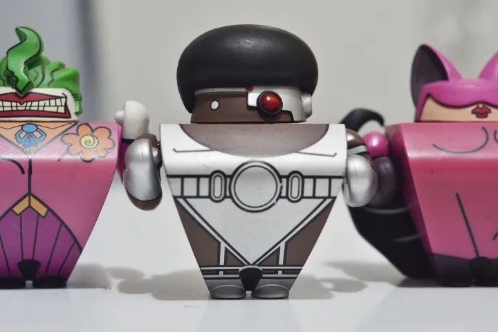 Miniaturas Blammoids DC Coringa Darkseid Mulher Gato Cyborg - Foto 3