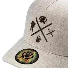 Boné Trucker Rhino Size BBQ Bege - Foto 4