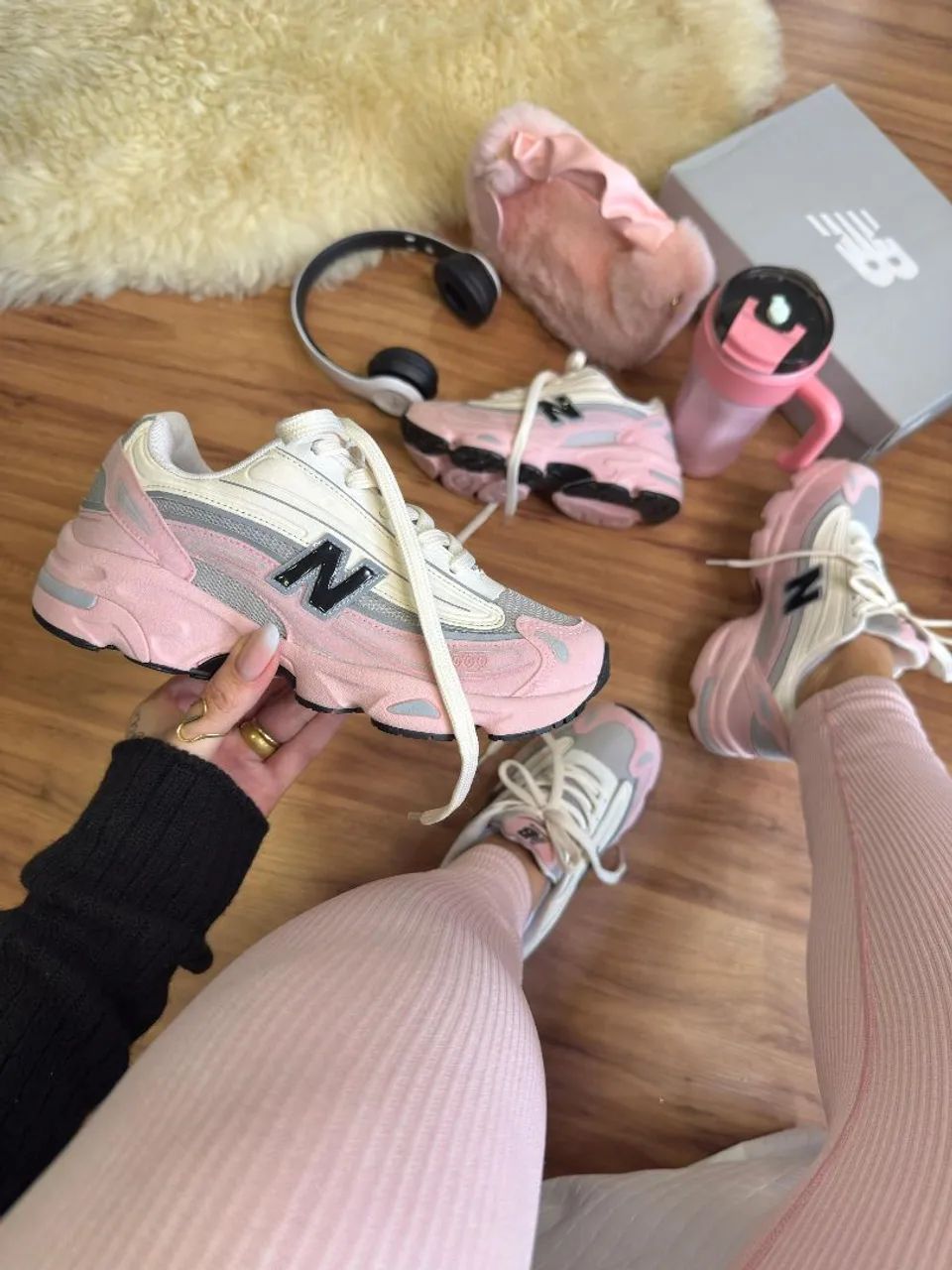 Tênis New Balance 1000 - Rosa e Branco - Foto 3