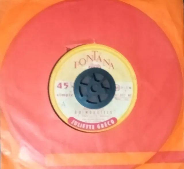 Disco de 1959 (importado) da Juliette Gréco - França - Raridade